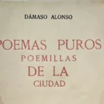 Poemas puros, 1921, Dámaso Alonso