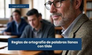 Reglas de ortografía de palabras llanas con tilde