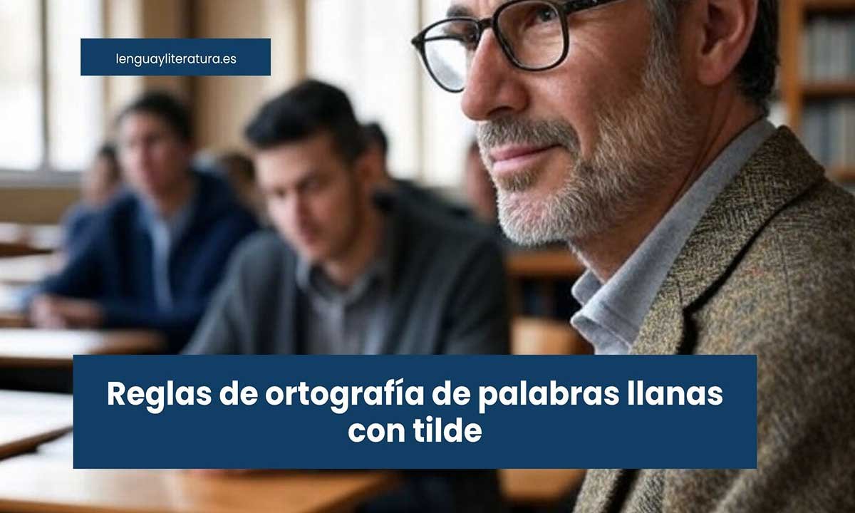 Reglas de ortografía de palabras llanas con tilde
